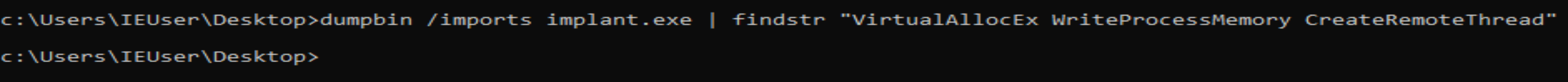 no suspicious functions after encryption