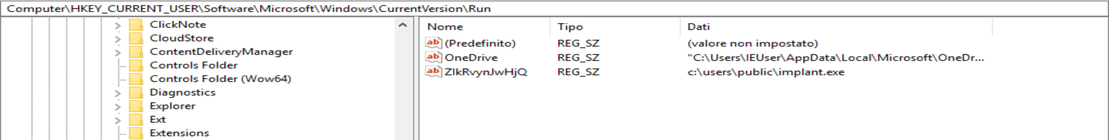 Run registry